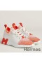 Hermes Men's Depart Sneakers in Orange Gradient Knit