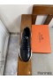 Hermes Men's Drive Sneakers In Black Leather