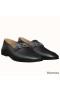 Hermes Men's Tenor Loafers In Black Calfskin