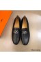 Hermes Men's Tenor Loafers In Black Calfskin