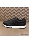 Hermes Men's Trail Sneakers In Black Calfskin Leather