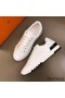 Hermes Men's Trail Sneakers In White Calfskin Leather