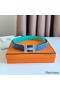 Hermes Mini Constance 24mm Belt in Green Epsom Leather and Blue Swift Leather