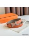 Hermes Mini Constance 24mm Belt in Taupe Epsom Leather and Tan Swift Leather