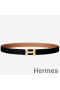 Hermes Mini Constance 24mm Reversible Belt Black/Gold