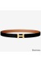 Hermes Mini Constance 24mm Reversible Belt Black/Gold