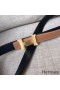 Hermes Mini Constance 24mm Reversible Belt Black/Gold