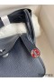 Hermes Mini Lindy Handmade Bag In Blue Nuit HHL19clbnClemence Leather