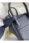 Hermes Mini Lindy Handmade Bag In Blue Nuit HHL19clbnClemence Leather