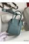 Hermes Mini Lindy Handmade Bag In Ciel Clemence Leather