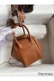 Hermes Mini Lindy Handmade Bag In Gold Swift Leather