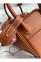 Hermes Mini Lindy Handmade Bag In Gold Swift Leather