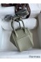 Hermes Mini Lindy Handmade Bag In Sauge Clemence Leather