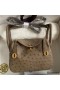 Hermes Mini Lindy Handmade Bag In Taupe Ostrich Leather