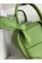 Hermes Mini Lindy Handmade Bag In Vert Criquet Clemence Leather