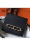 Hermes Mini Sac Roulis 18cm Bag In Black Evercolor Calfskin