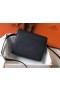 Hermes Mini Sac Roulis 18cm Bag In Black Evercolor Calfskin