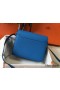 Hermes Mini Sac Roulis 18cm Bag In Blue Hydra Evercolor Calfskin