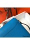 Hermes Mini Sac Roulis 18cm Bag In Blue Hydra Evercolor Calfskin