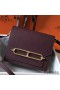 Hermes Mini Sac Roulis 18cm Bag In Burgundy Evercolor Calfskin