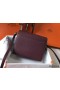 Hermes Mini Sac Roulis 18cm Bag In Burgundy Evercolor Calfskin