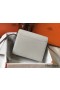 Hermes Mini Sac Roulis 18cm Bag In Pearl Grey Evercolor Calfskin