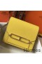 Hermes Mini Sac Roulis 18cm Bag In Yellow Evercolor Calfskin