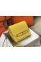 Hermes Mini Sac Roulis 18cm Bag In Yellow Evercolor Calfskin