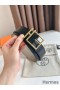 Hermes Nathan 40MM Belt in Grey Clemence Leather