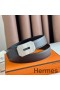 Hermes Neo Reversible Belt 32MM in Chocolate Clemence Leather