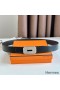 Hermes Neo Reversible Belt 32MM in Chocolate Clemence Leather
