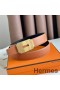 Hermes Neo Reversible Belt 32MM in Gold Clemence Leather