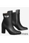 Hermes Noir Joueuse Ankle Boots