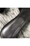 Hermes Oasis Sandals In Black Suede with Rhinestone