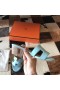 Hermes Oasis Sandals In Blue Atoll Epsom Leather