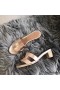 Hermes Oasis Sandals In Champagne Swift Leather