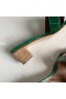 Hermes Oasis Sandals In Green Shiny Niloticus Crocodile