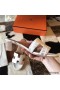 Hermes Oasis Sandals In Himalaya Matte Niloticus Crocodile