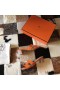 Hermes Oasis Sandals In Orange Shiny Niloticus Crocodile