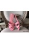 Hermes Oasis Sandals In Pink Epsom Leather