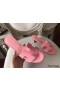 Hermes Oasis Sandals In Pink Epsom Leather