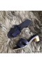 Hermes Oasis Sandals In Sapphire Epsom Leather