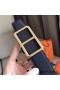 Hermes Officier Belt Buckle & Navy 38MM Strap