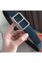 Hermes Officier Reversible 38mm Belt In Blue Clemence Leather