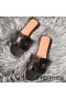 Hermes Oran Perforated Sandals In Black Swift Leather