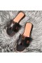 Hermes Oran Perforated Sandals In Black Swift Leather