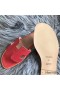Hermes Oran Perforated Sandals In Red Epsom Leather