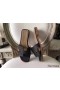 Hermes Oran Sandals In Black Epsom Leather