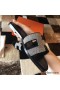 Hermes Oran Sandals In Black Suede With Crystal