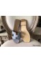 Hermes Oran Sandals In Blue Lin Epsom Leather
